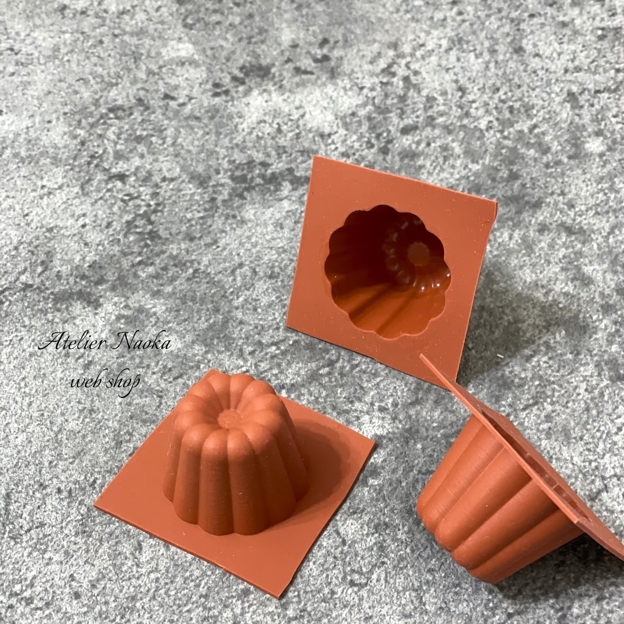 miniカヌレ(3個set) シリコンモールド | シリコンモールド・クレイ