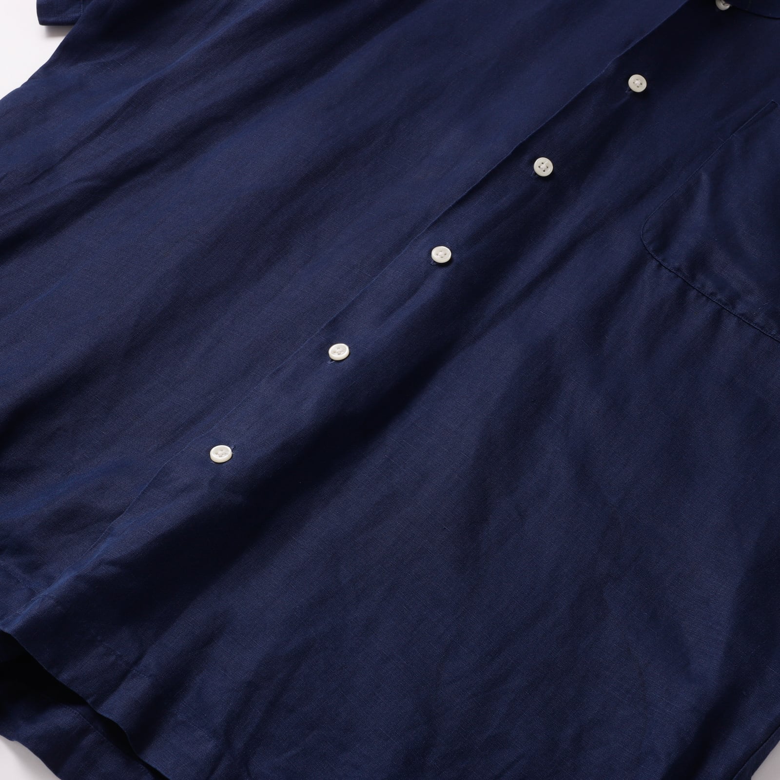 極美品】90s Ralph Lauren special linen silk open collar shirt