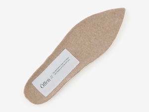 pointed woolly insole / BEIGE