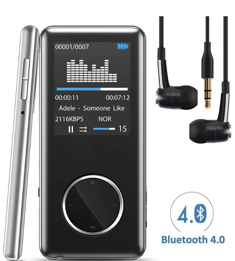 安全 MP3プレーヤーBluetooth 16GB ポータブル 音楽プレーヤー