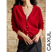 Soft Shaggy V-Neck Cardigan/2color