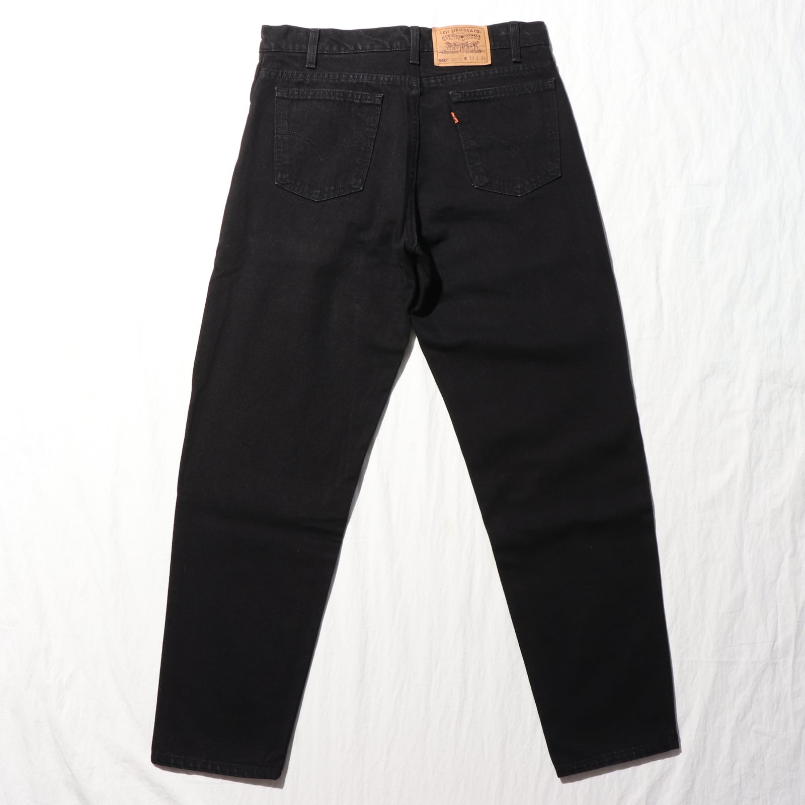 極美品 33×30 Levi's 550 USA オレンジタブ 95年サルファーブラック