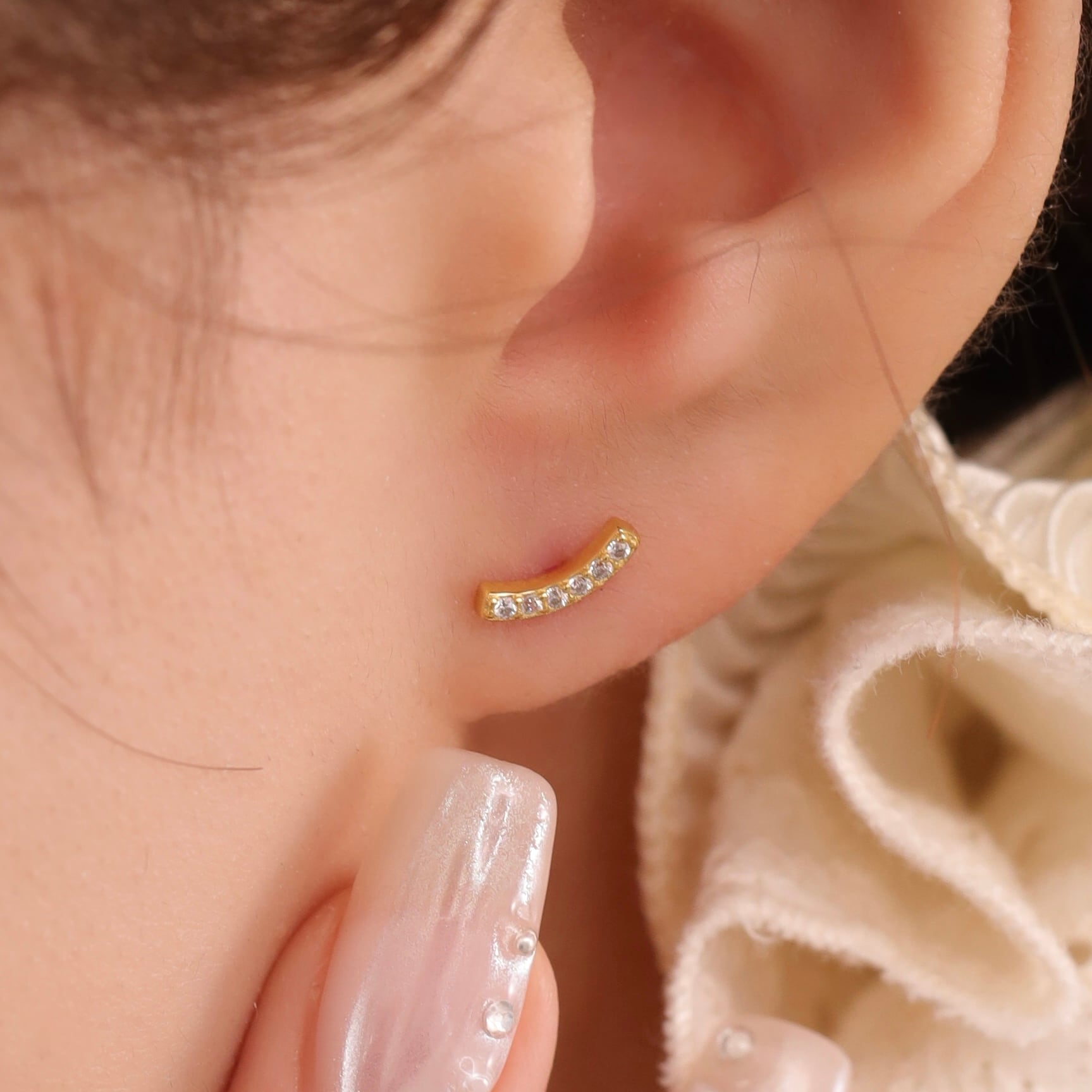 s925 lueur bar pierce #pp04