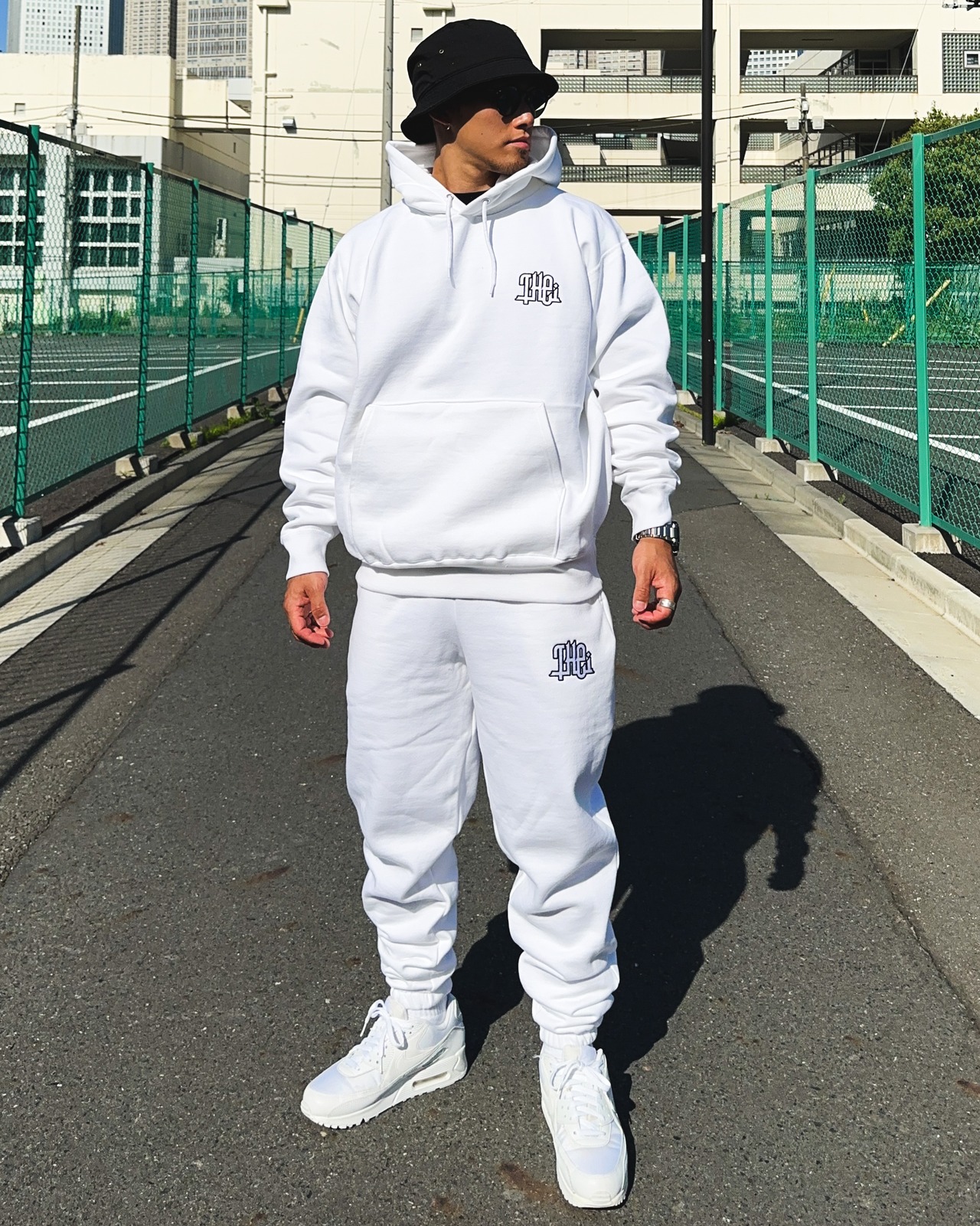 ARABIC-TYPE2 HEAVY WEIGHT SWEAT PANTS - WHITE