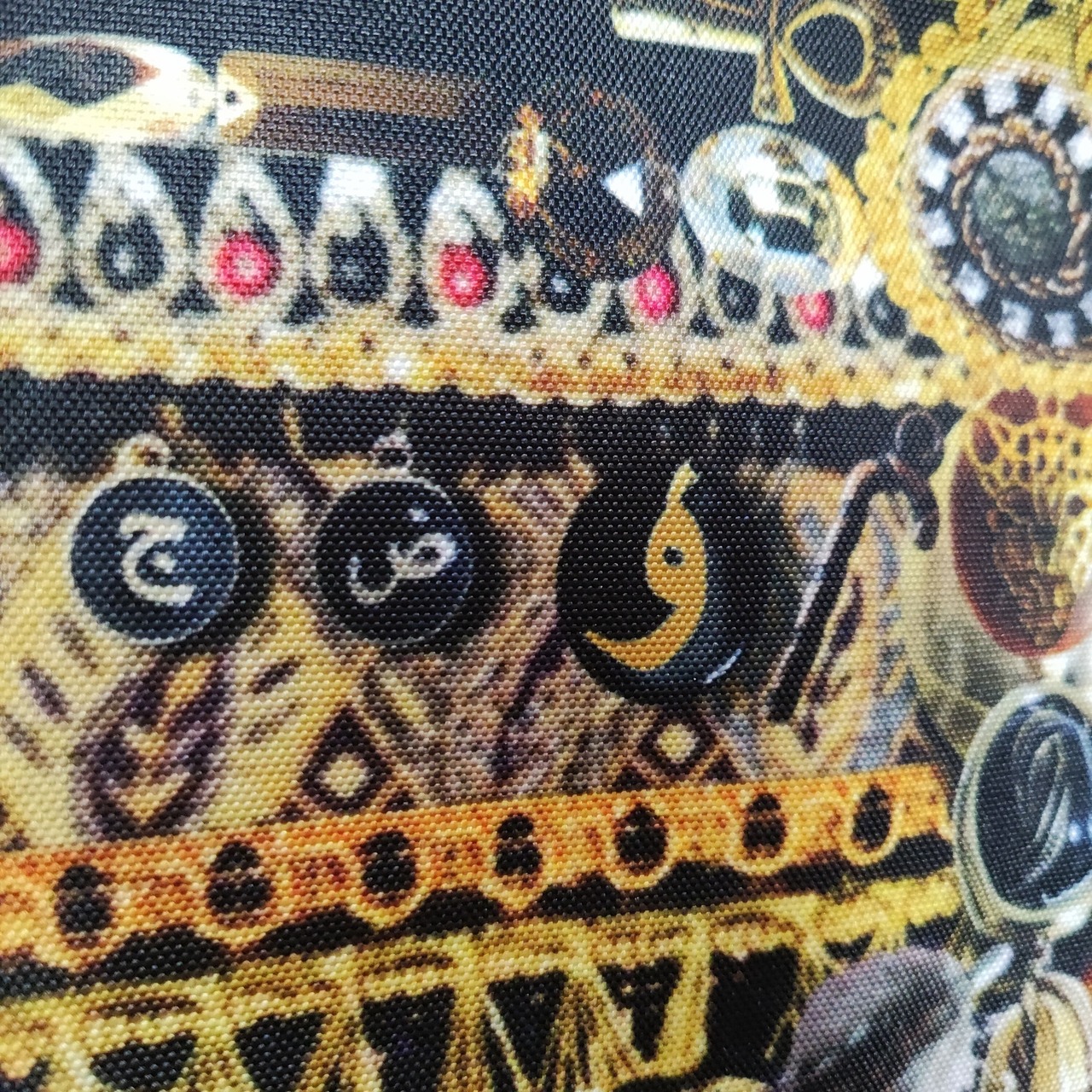 トートバッグ(L)【豹柄Black】