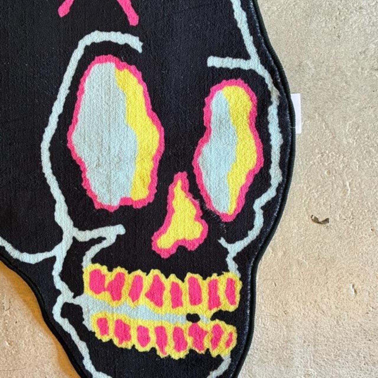 TOPANGA Homefurnishings Creepy rug mat Skull　クリーピーラグマット　スカル　50×80cm　玄関マット　フロアマット　洗面所　ポリエステル　滑り止め