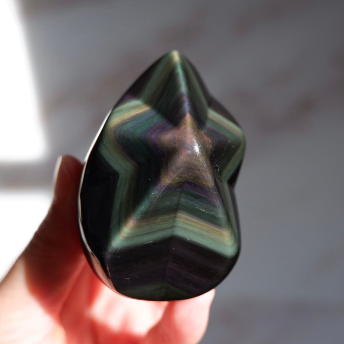 ★特別ご提供★つやつやマルチシラー☆【レインボーオブシディアン『黒曜石』】❤️ ☆特別ご提供☆つやつやマルチシラー☆【レインボーオブシディアン