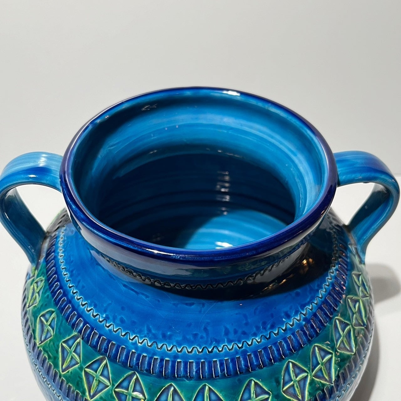 Vintage FLAVIA BITOSSI Rimini Blue Series Flower Vase Made Vintage FLAVIA BITOSSI Rimini Blue Series Flower Vase Made