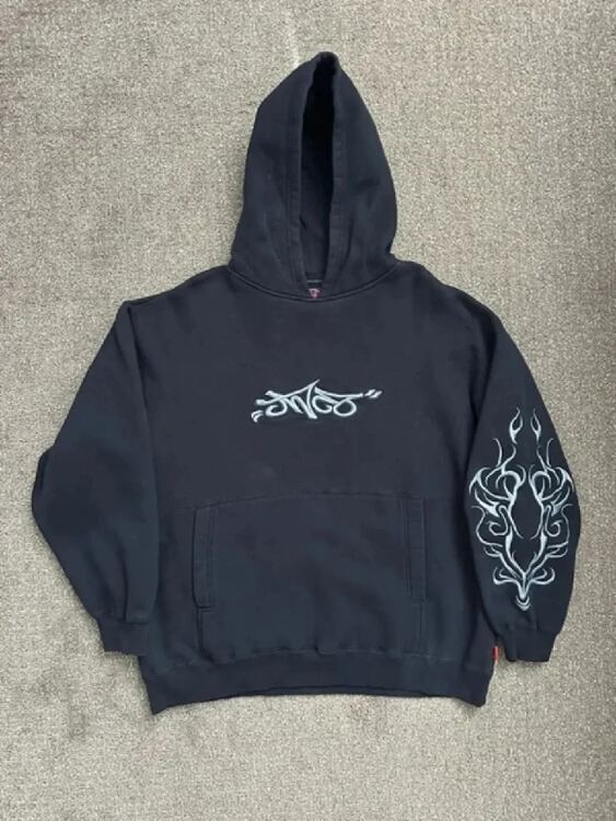 Jnco-男性と女性のための特大のパーカー、ヒップホップ