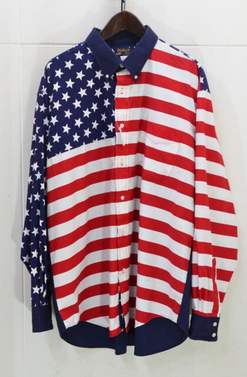 RUDDOCK Bros 星条旗ボタンダウンシャツ
