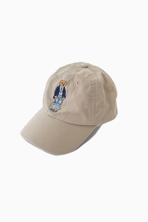POLO RALPH LAUREN BEIGE CLASSIC SPORT POLO BEAR CAP