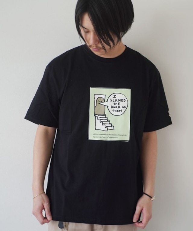 MARK GONZALES (マークゴンザレス) アートプリント Tシャツ 2G7-11343 ブラック