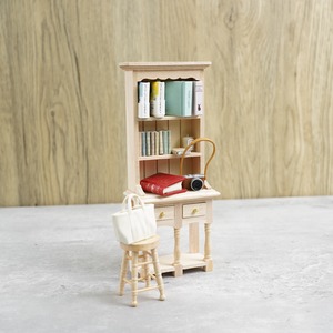 020-30060　ミニチュア家具　table&chair　スツール ラウンド ロータイプ 2色