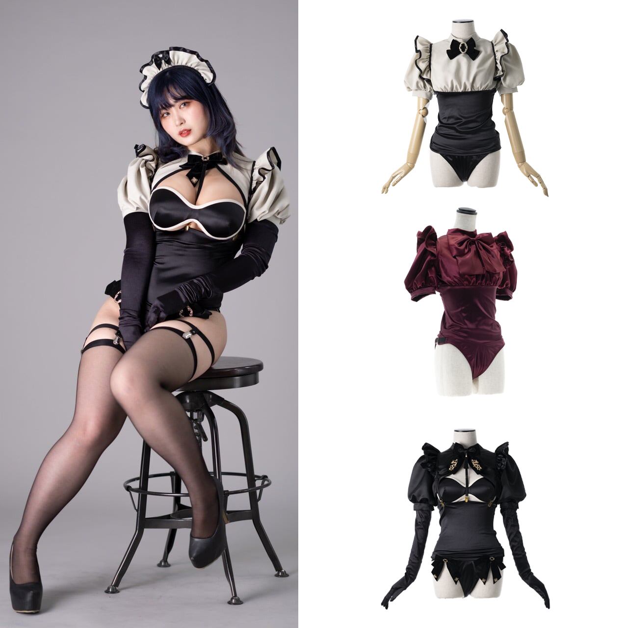 フェティッシュメイド レオタード風4点SET Aタイプ