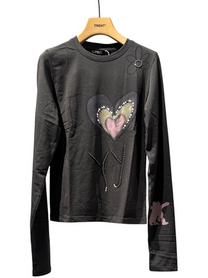 【25AW】OPEN YY オープン ワイワイ / BEADED I LOVE YY TEE
