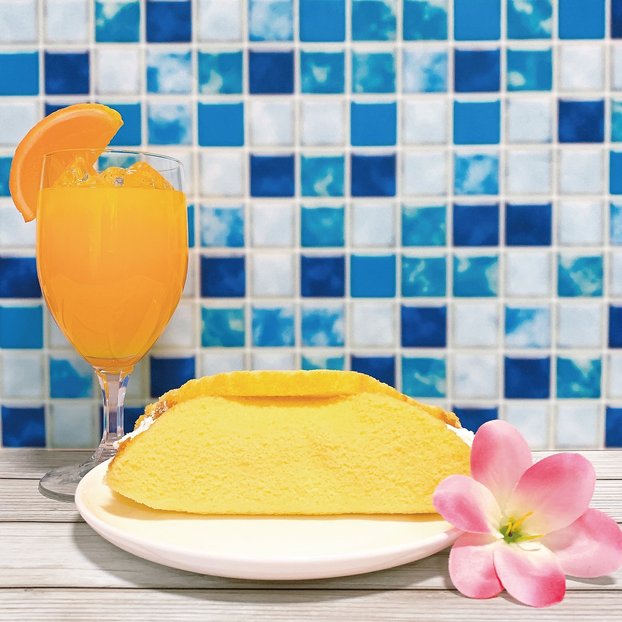 モザイクタイルカフェ(ブルー)