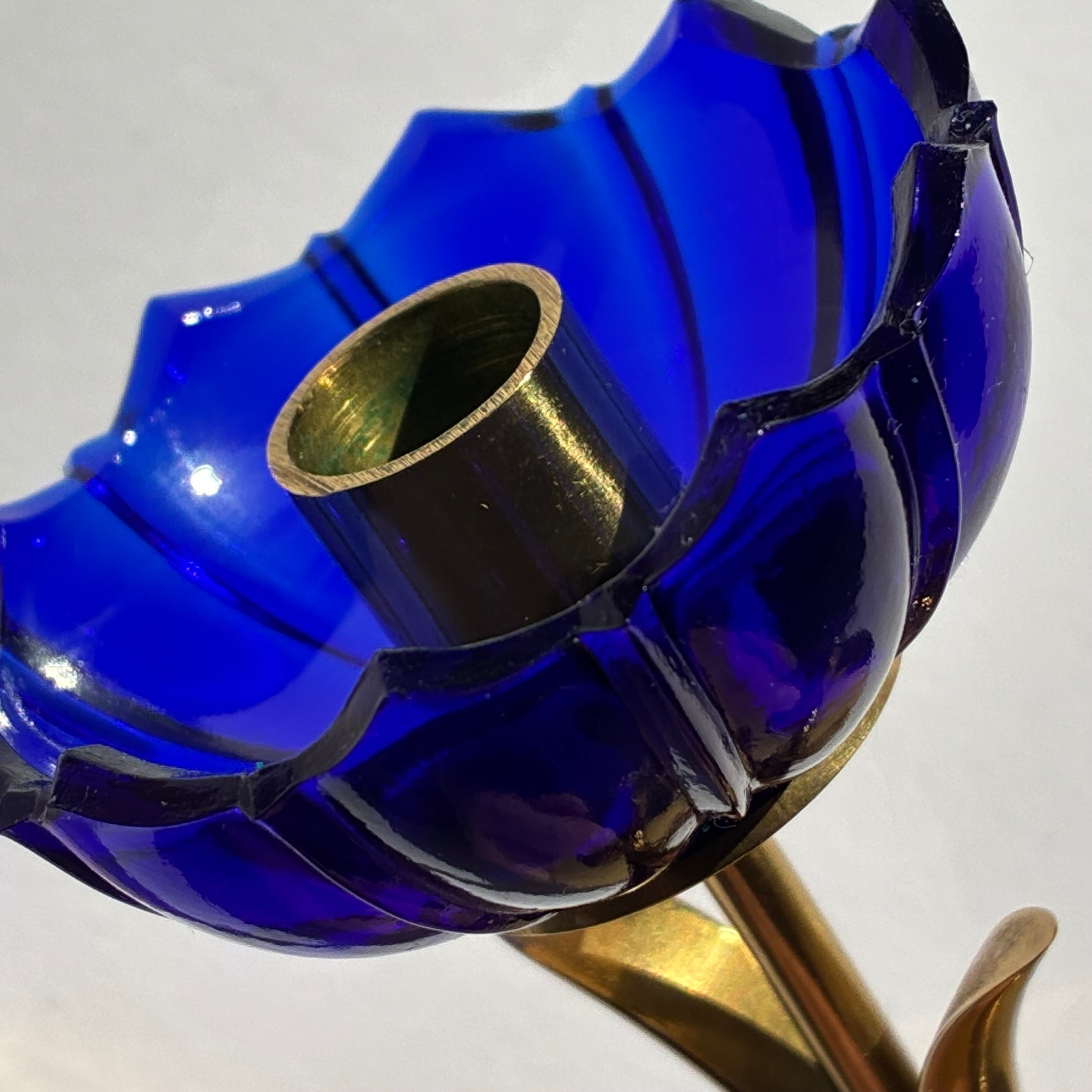 Ystad Metall / イースタッドメタル 真鍮製 キャンドルホルダー ブルー