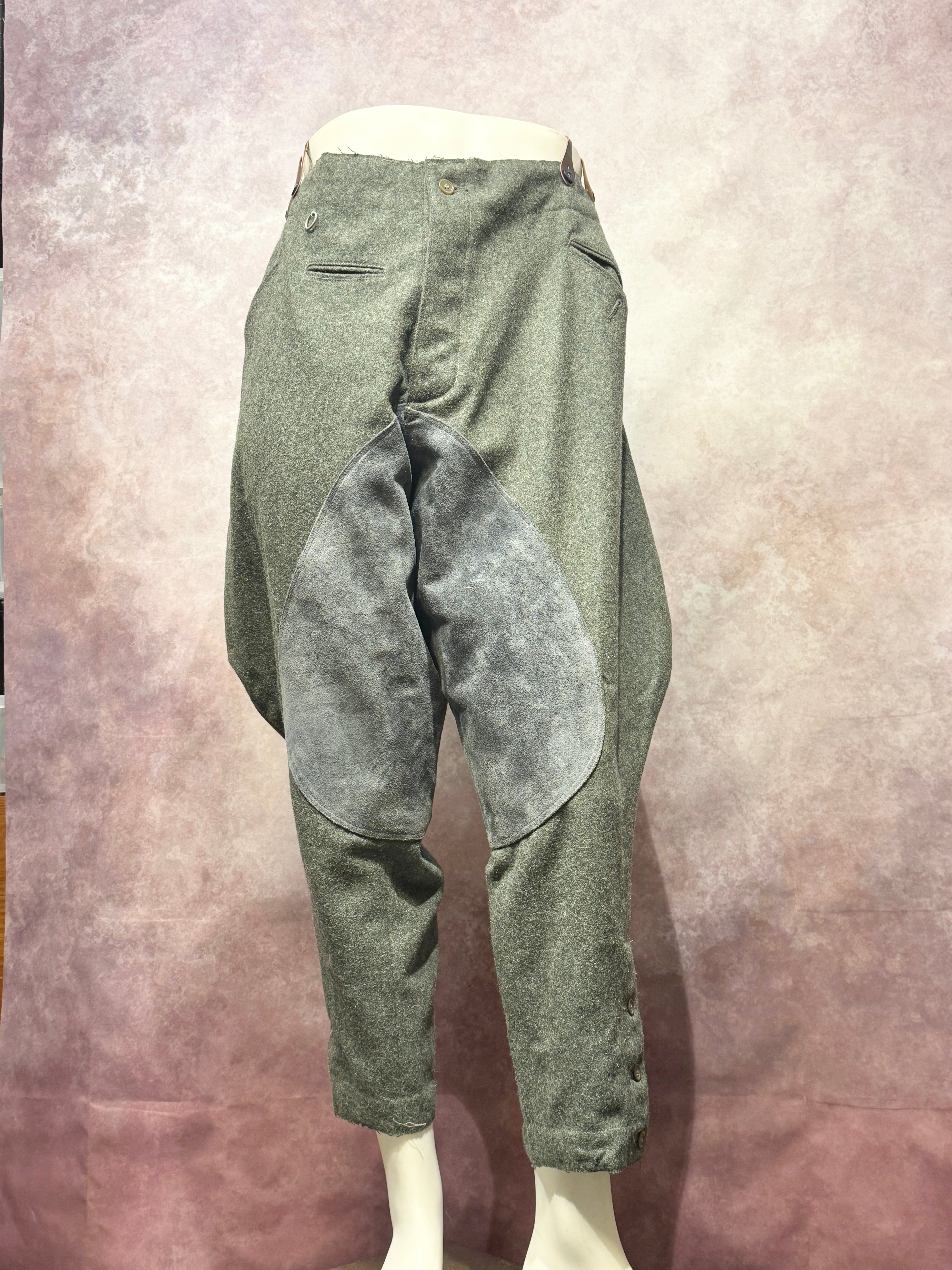 USED】WWII ドイツ国防軍・武装SS 士官・幹部用 乗馬野戦ズボン