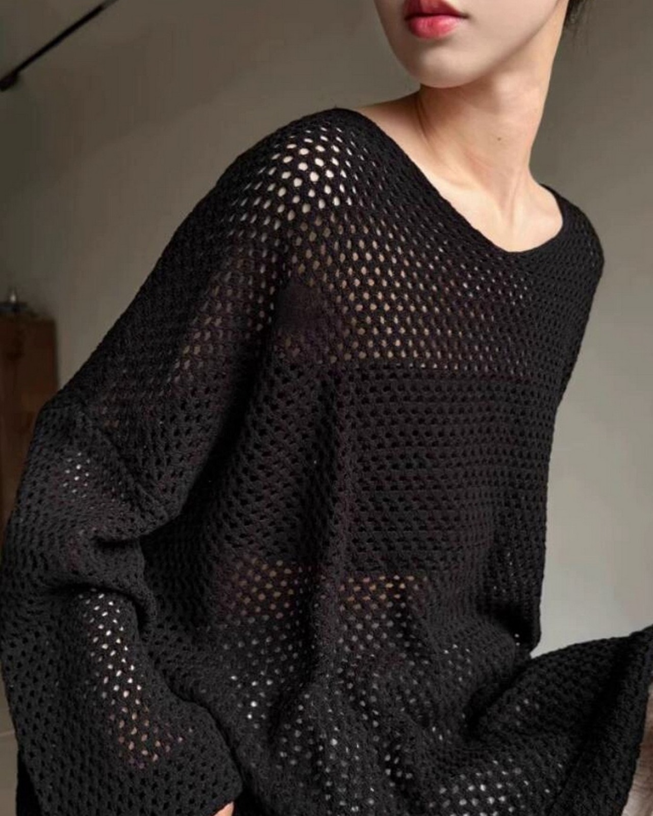 シアーメッシュニット 2color A0196 - 6