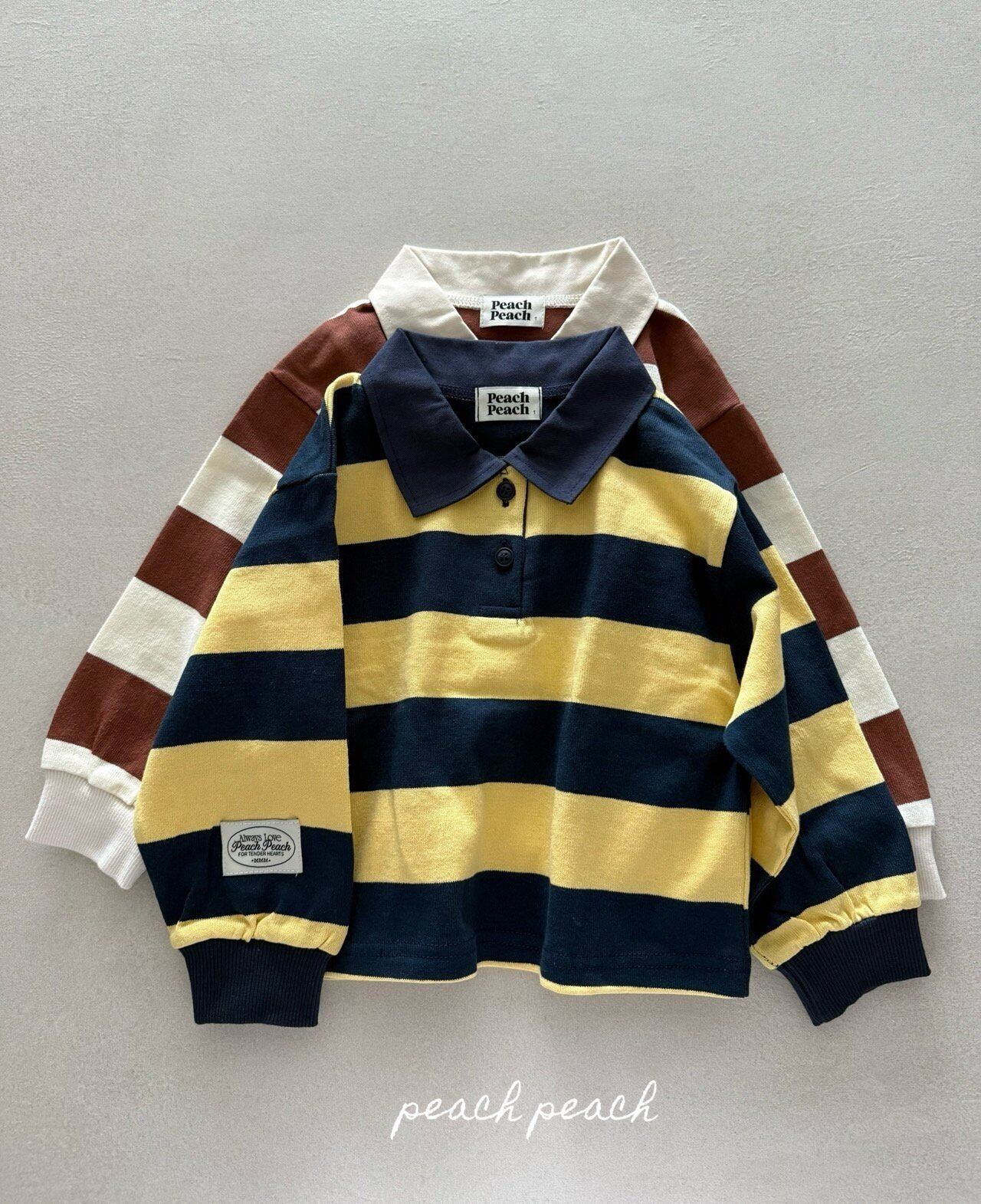 【 予約 】peach peach⌇toast rugby T -adult