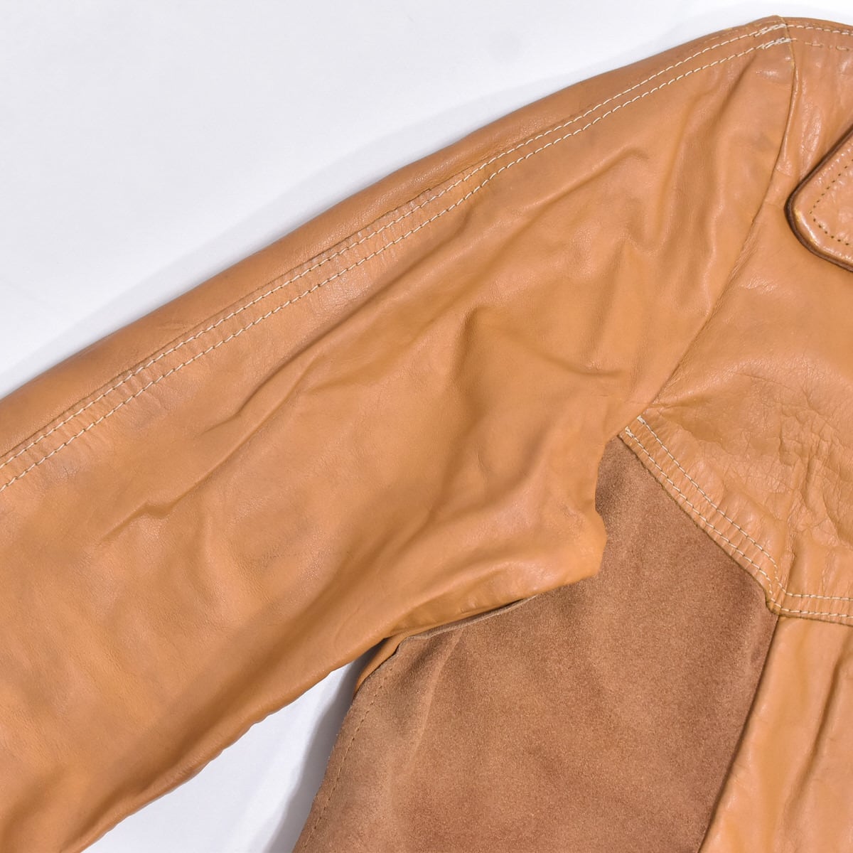 70s Pioneer Wear パイオニア 切替デザイン レザーコート ジャケット