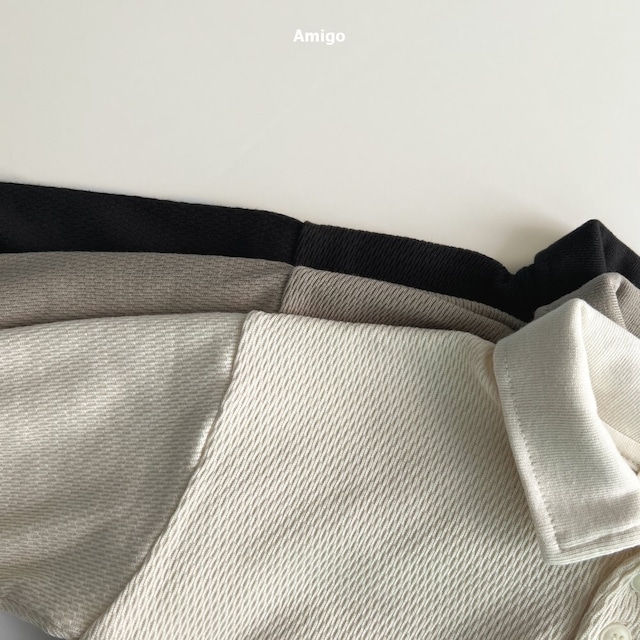 Sラス1《即納》送料無料【Amigo】waffle collar T