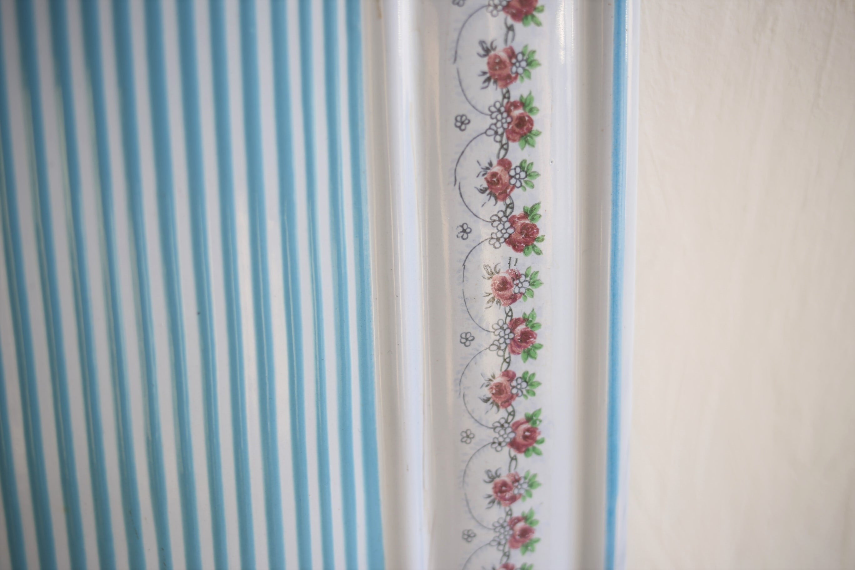 フランスアンティーク BB社 ローズガーランド ホーローレードルラック