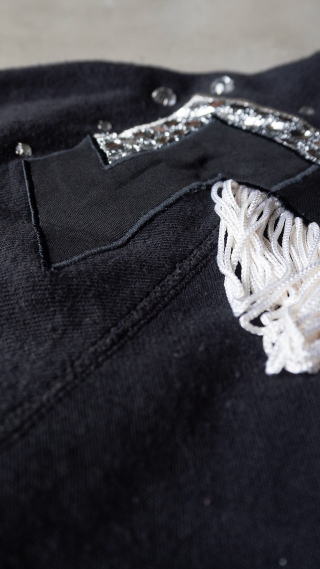 unknown used "Hanes"body fringe sweat