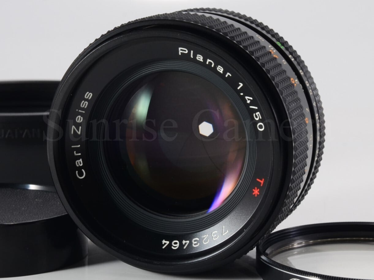 中古】CONTAX Carl Zeiss Planar T* 50mm F1.4 MMJ 純正ラバーフード付