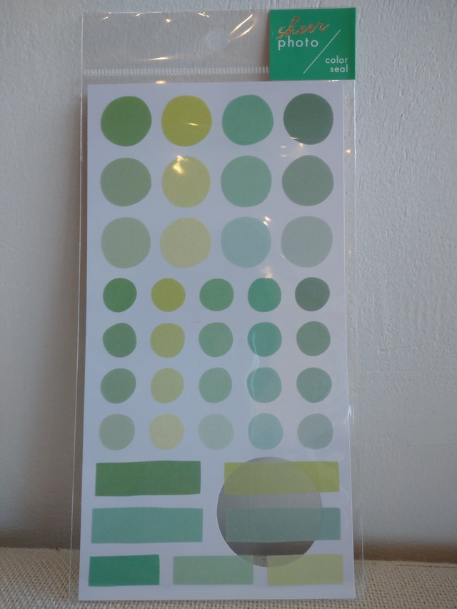 マインドウェイブ　シアーフォトカラーシール green　80758　ST01