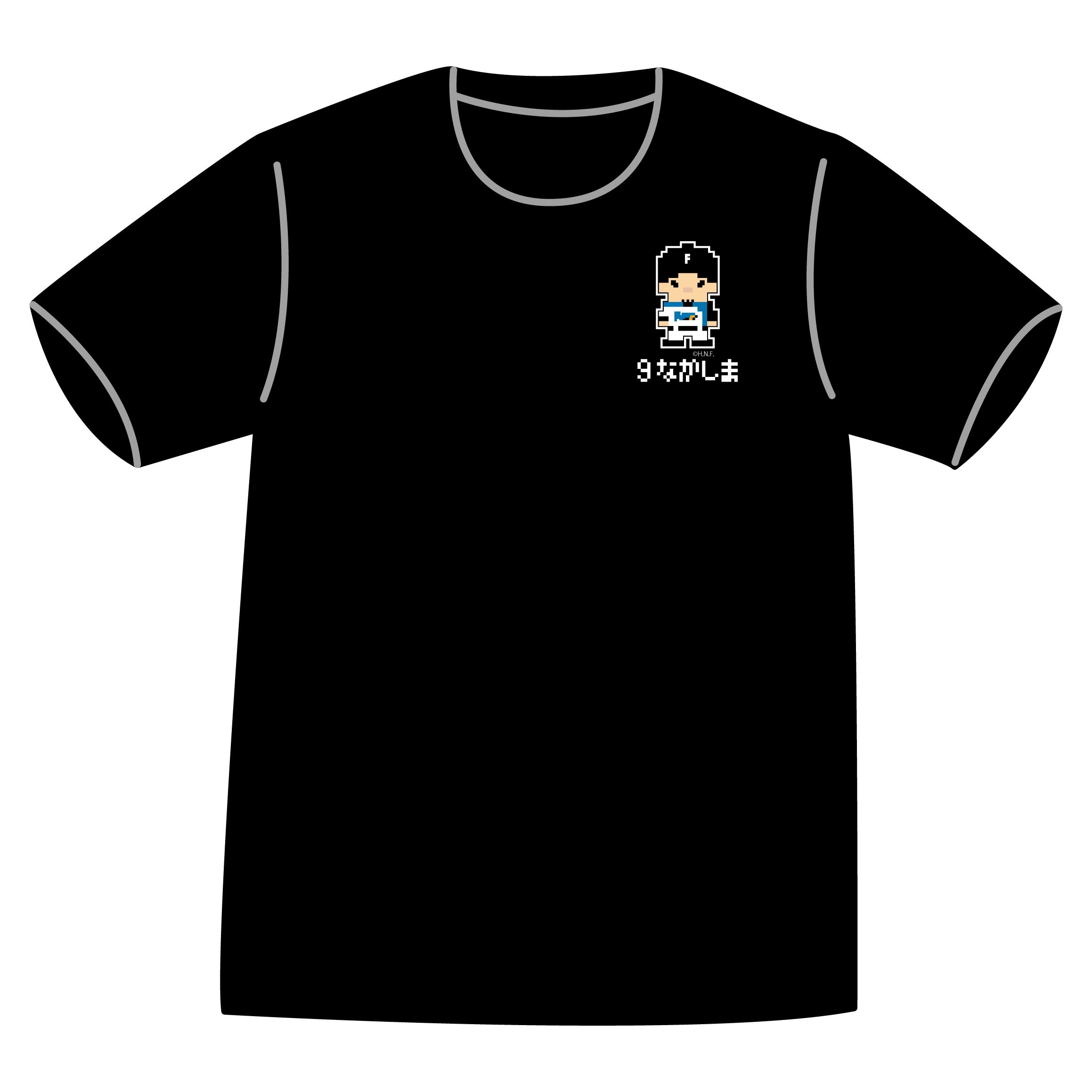 ドットファイターズ 「なかしま」 Tシャツ ブラック