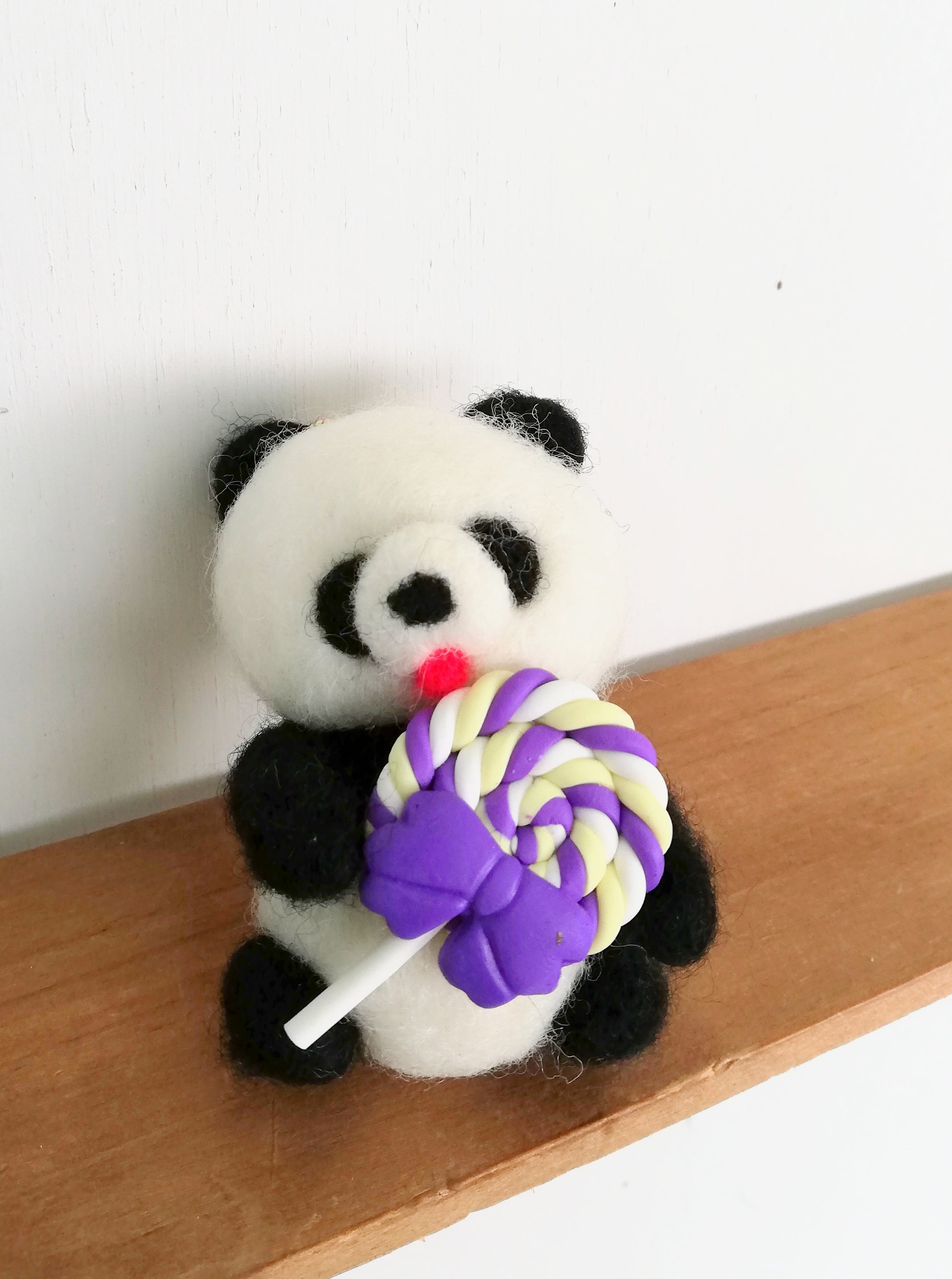 パンダのロリポップチョコ キーホルダー 