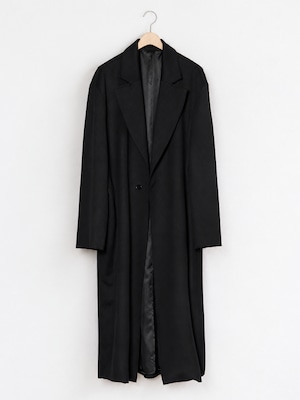 GABRIELA COLL GARMENTS HEAVY WOOL TWO BUTTON COAT BLACK S11-175