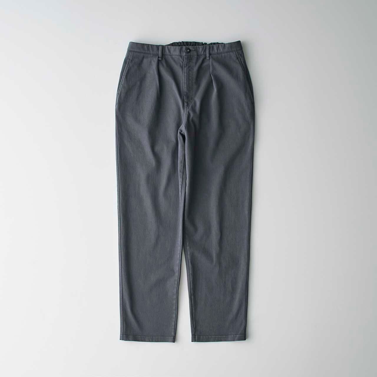 CURLY&Co./DENIM 1TUCK EZ TAPERED PANTS  -slate gray-
