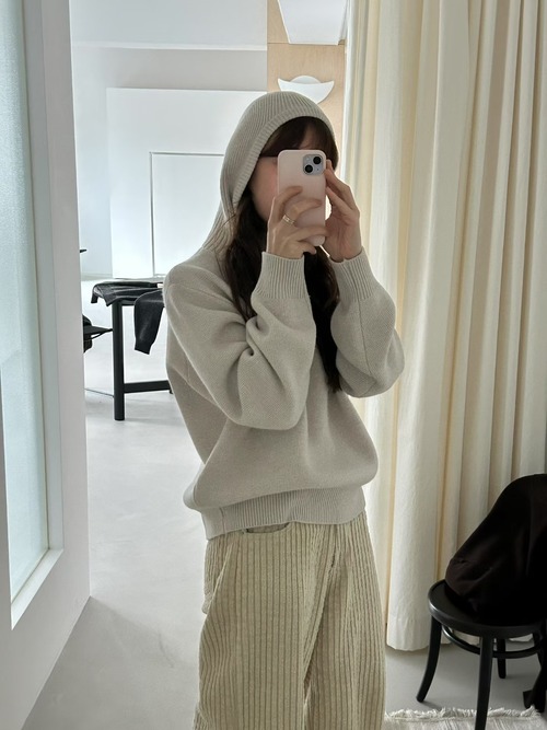 (予約) LIFFEY / Balaclava knit 2color