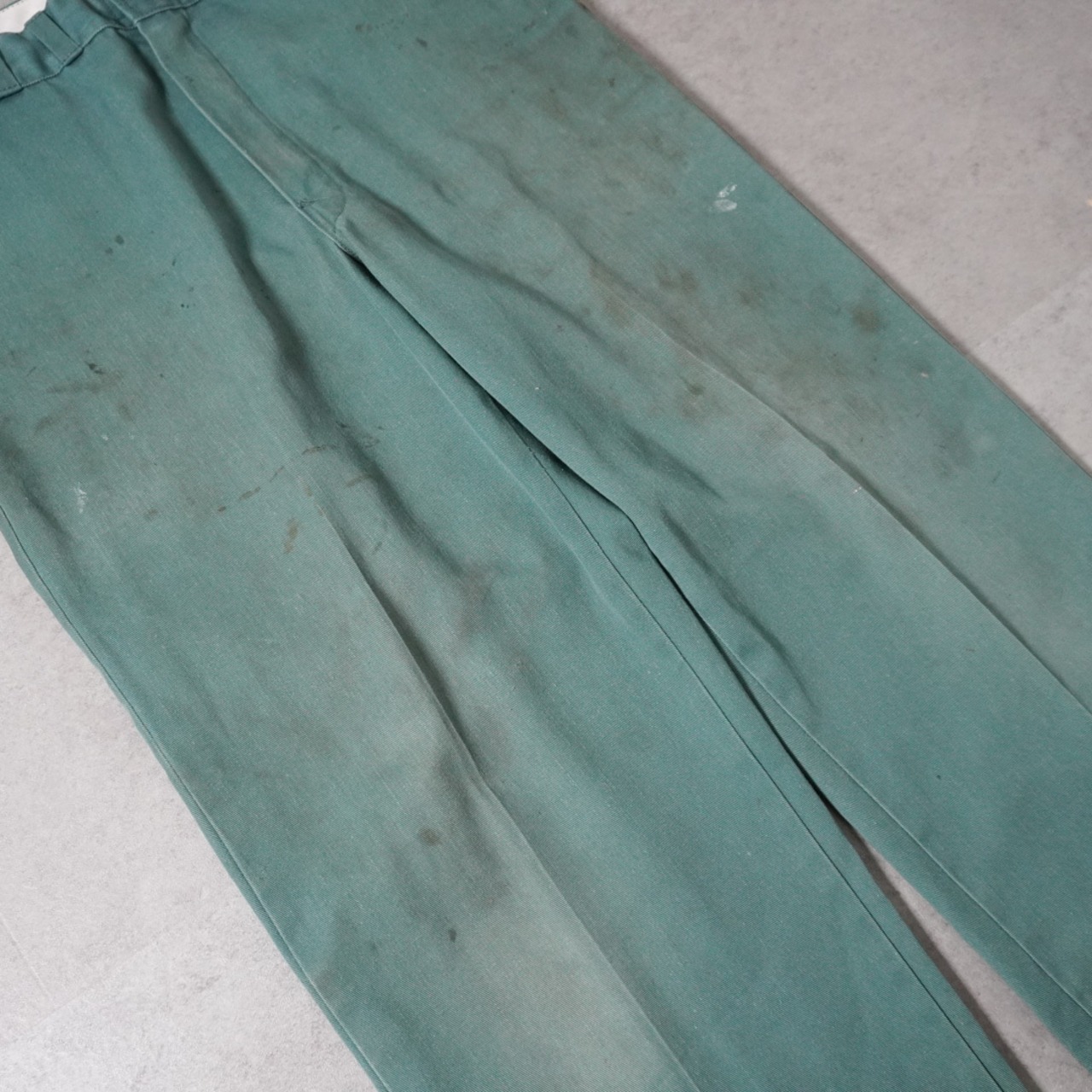 80s Dickies 874 work pants "made in USA" Lincoln green [W33.5L30.5相当] 古着 - 7