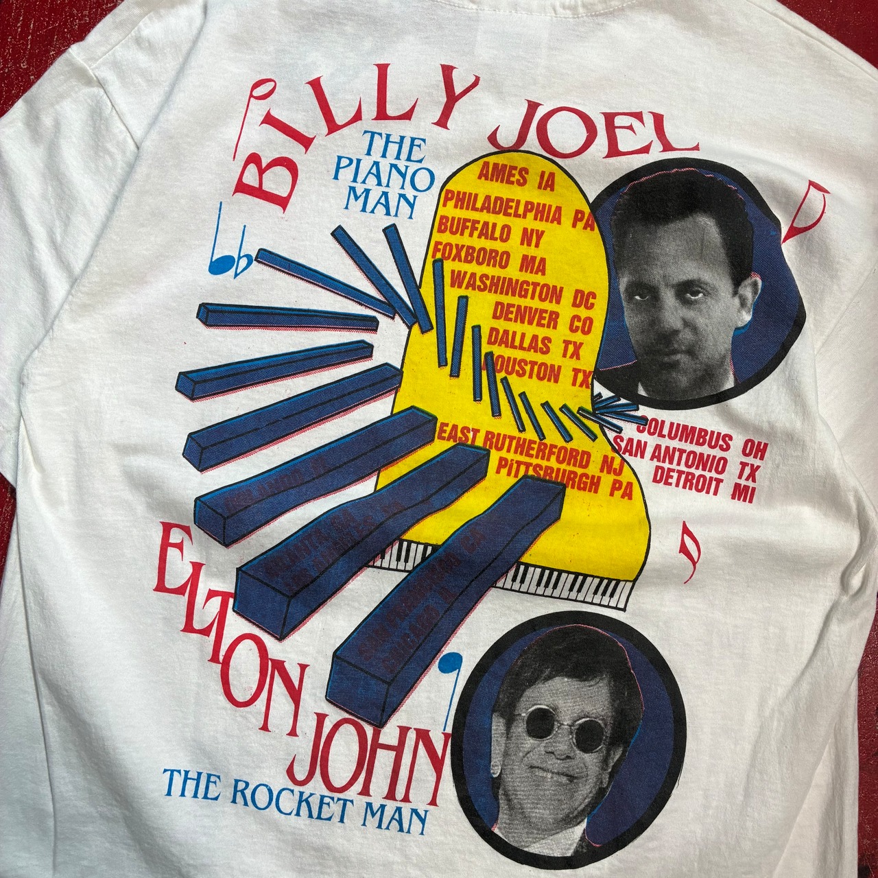 【90s USA】Hanes BILLY JOER×ELTON JOHN　ヘインズ　ビリージョエル　エルトンジョン　ツアーTシャツ