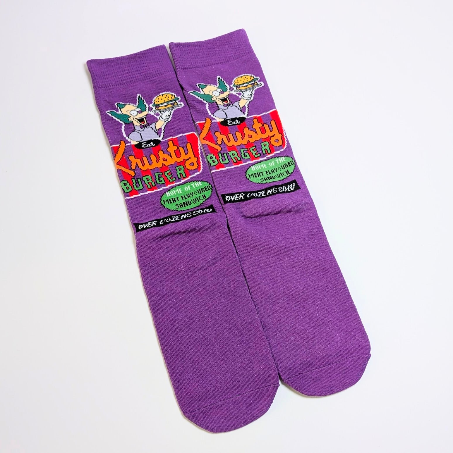 【 crew socks / クルーソックス 】『 The Simpsons / シンプソンズ / クラスティー・ザ・クラウン 』 靴下 / ソックス〚アメリカン雑貨 アメトイ〛