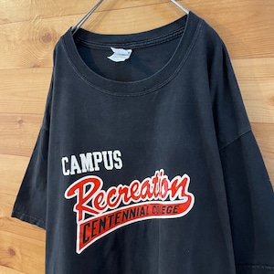 【GILDAN】カレッジ カナダ センテニアル大学 Tシャツ フィールドホッケー部 バックプリント XL ビッグサイズ  US古着 アメリカ古着