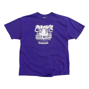 USED 80's Hanes BEEFY-T "DICK'S LAST RESORT" - purple