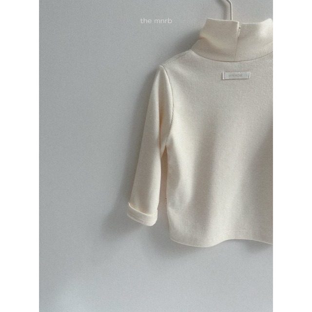 《予約》minirobe ¨ ribbed open turtleneck