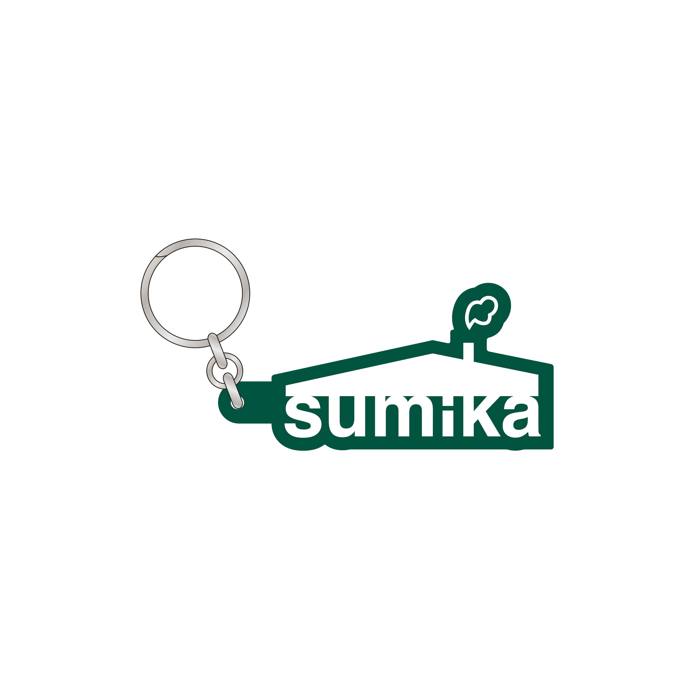 Sumika ロゴラバーキーホルダー グリーン Shop Engawa Sumika ロゴラバーキーホルダー グリーン Shop Engawa