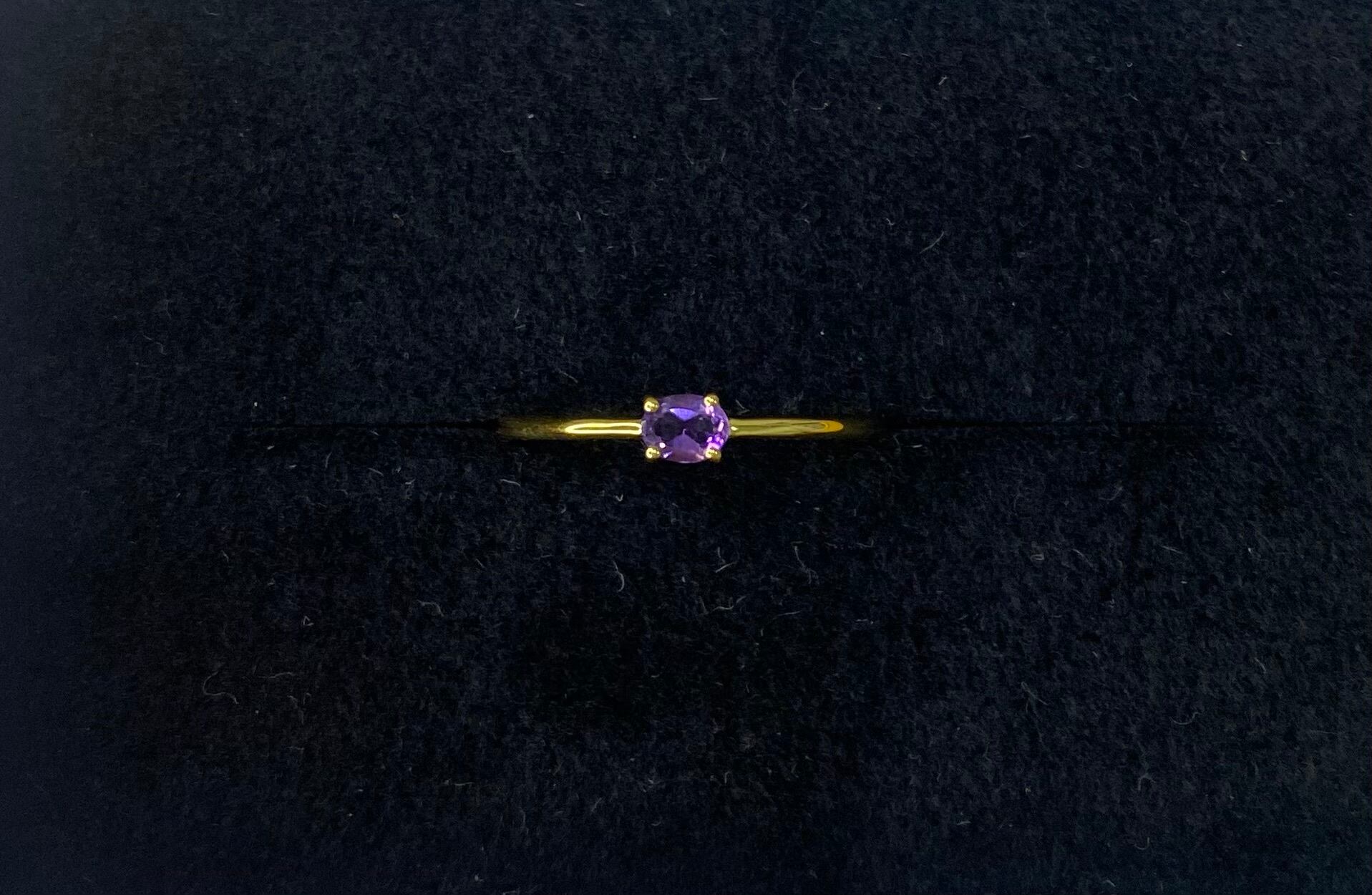 ak00s2様 7/25ご購入分 アメジストシンプル 14号【サイズ変更】