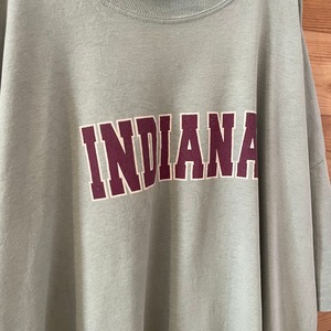 【JERZEES】INDIANA カレッジ風 ロゴ プリント Tシャツ 2XL オーバーサイズ US古着 アメリカ古着