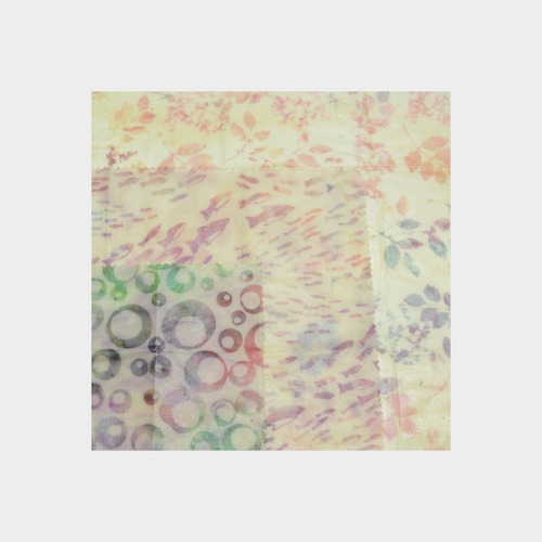 バティック柄蜜蠟ラップ　パステル　三枚セット