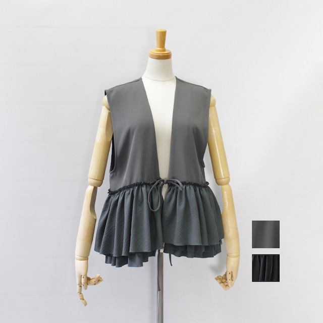 Dignite collier ディニテコリエ ギャザーフリルジレ 80267015 2026春夏新作 [送料無料]