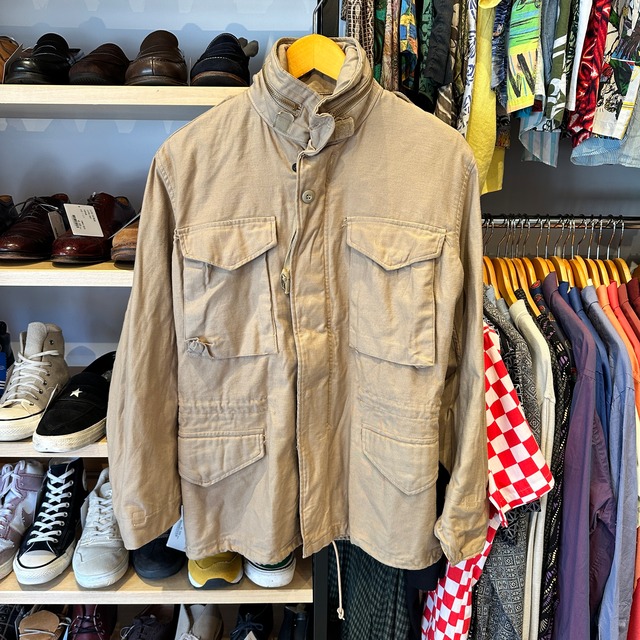 JOHN OWNBEY CO.INC M-65 TYPE JACKET BEIGE SIZE XS-R