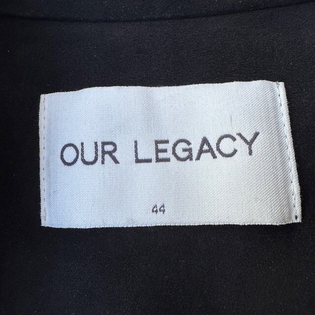 Our Legacy アワーレガシー レザーシャツジャケット AW16 スエード ブラック シープスキン 古着 メンズ 画像5