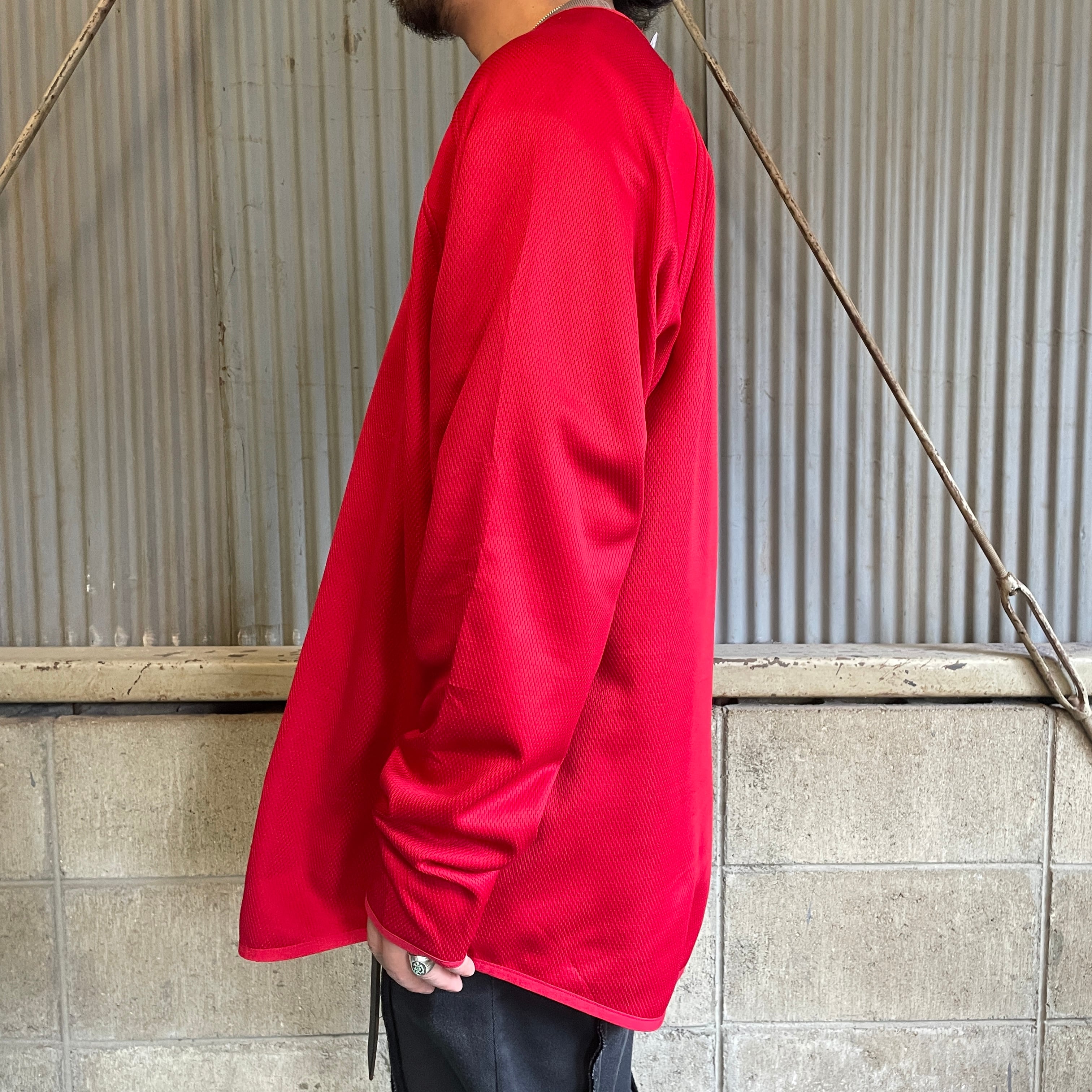 USA製 90s ボストン レッドソックス D.C 古着 プルゲームシャツ