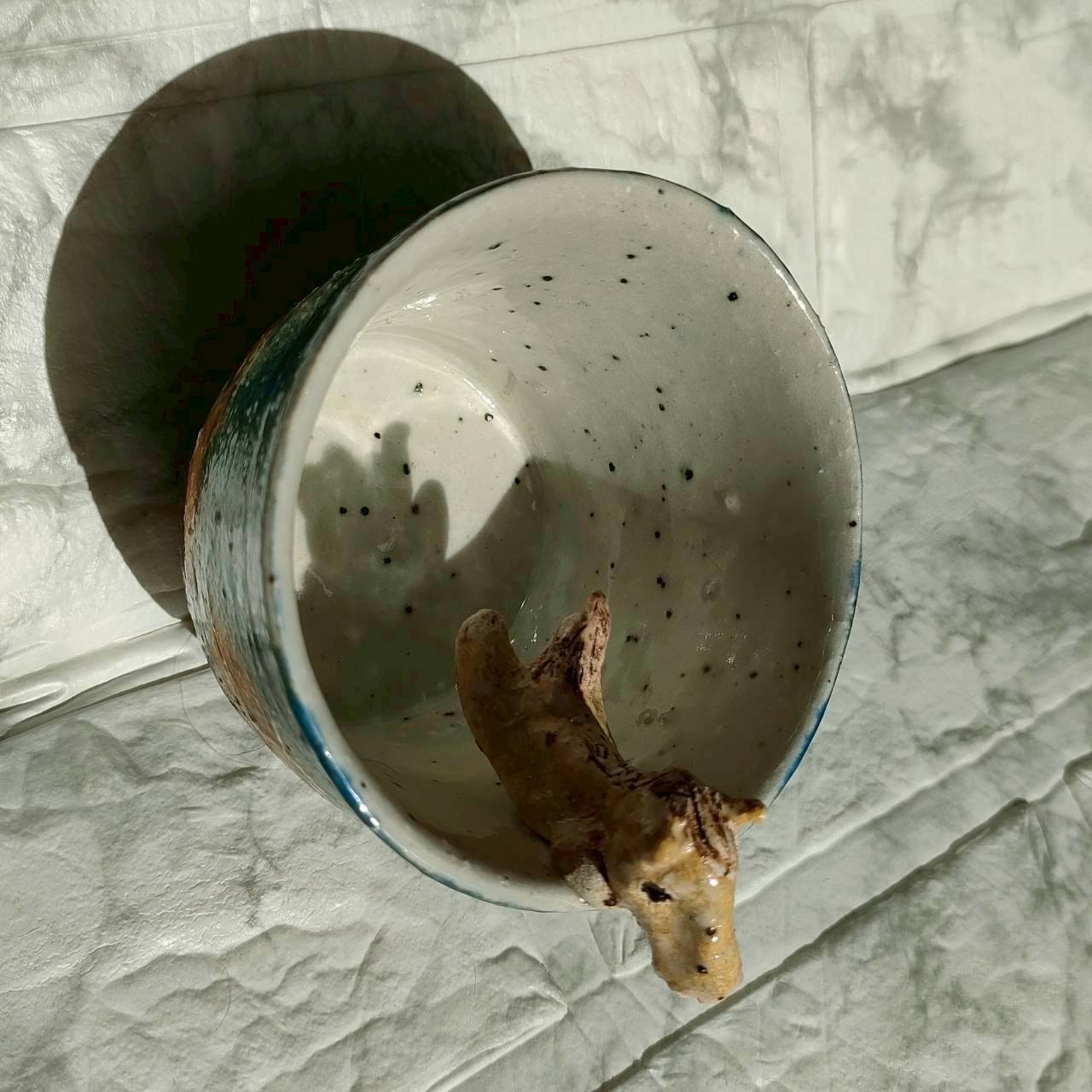 馬汁湯呑み1 若駒ちゃんとドリンクを楽しめるフチ馬カップ